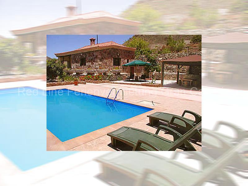 Gran Canaria Ferienhaus mit klimatisierten Privatpool & Klimaanlage im Tamadaba Naturpark